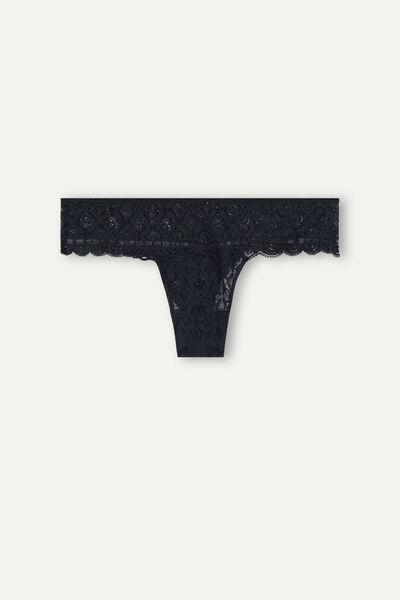 Black Lace Brazilian Briefs, , large image number 2