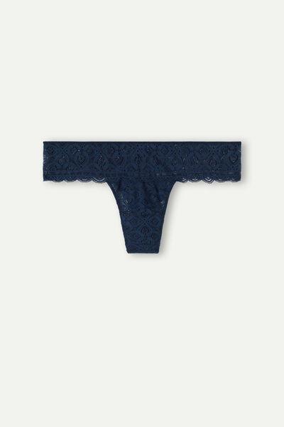 Blue Lace Brazilian Briefs, Intense Blue, large image number 5