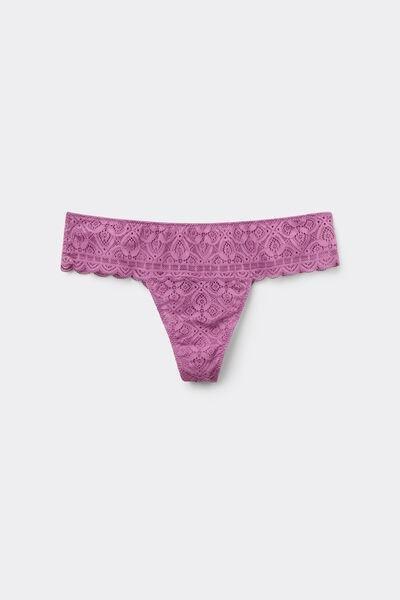 Purple Crochet-Effect Brazilian Briefs, 5601_343J, large image number 3
