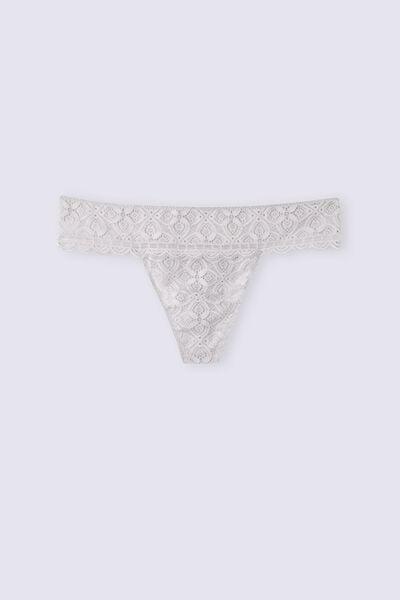Grey Crochet-Effect Brazilian Briefs, 5601_347J, large image number 3