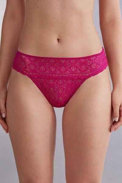 Purple Lace Brazilian Briefs, 5601_348J, large image number 0