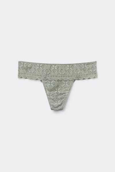 Green Crochet-Effect Brazilian Briefs, 5601_657J, large image number 3