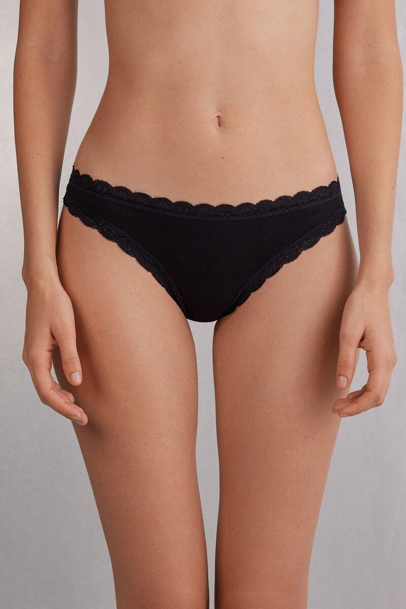 Black Brazilian Briefs, Black, medium