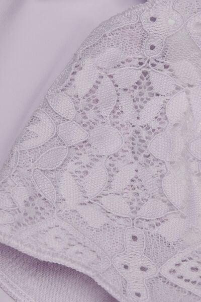 Lilac Lace And Microfibre Brazilian Briefs, 5601_056K, large image number 4