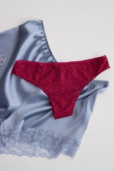 Pink Lace And Microfibre Brazilian Briefs, 5601_110K, large image number 0