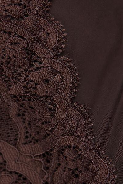 Brown Lace And Microfibre Brazilian Briefs, 5601_705J, large image number 4