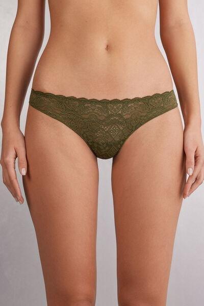 Green Lace Brazilian Briefs, , large image number 0