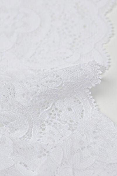 White 80S-Style Lace Brazilian Briefs, White, large image number 4