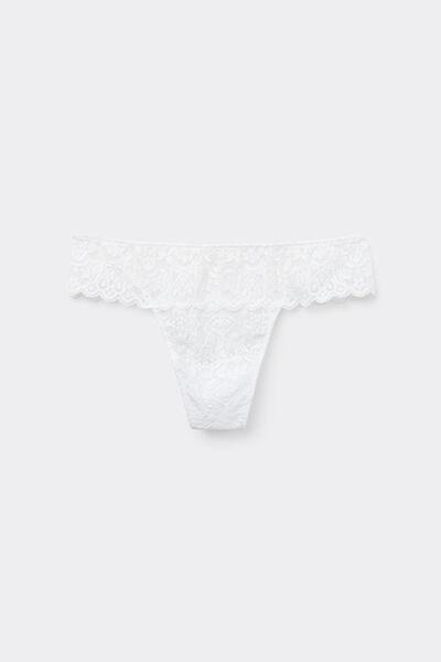 White Lace Brazilian Briefs, , large image number 2
