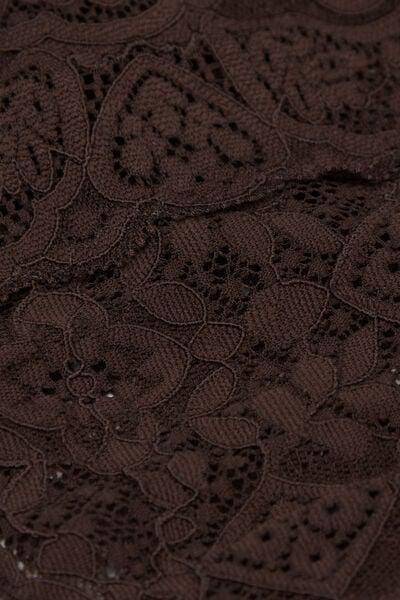 Brown Lace Brazilian Briefs, 5601_705J, large image number 4