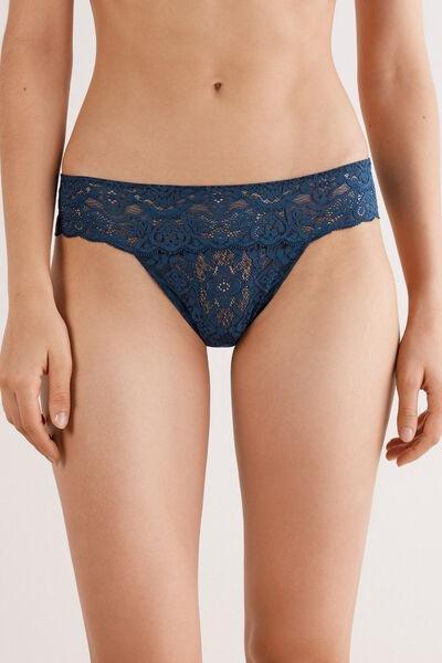 Blue Lace Brazilian Briefs, 5601_937J, large image number 2