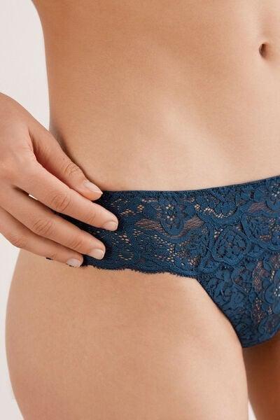 Blue Lace Brazilian Briefs, 5601_937J, large image number 7