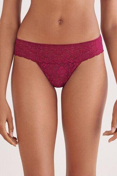 Red Lace Brazilian Briefs, 5601_940J, large image number 1