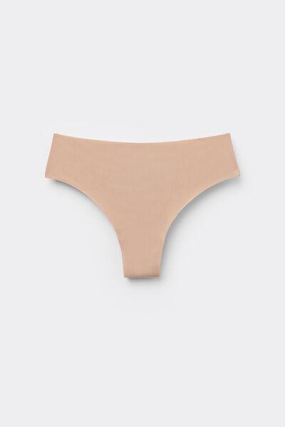 Beige Seamless Brazilian Briefs, , large image number 3