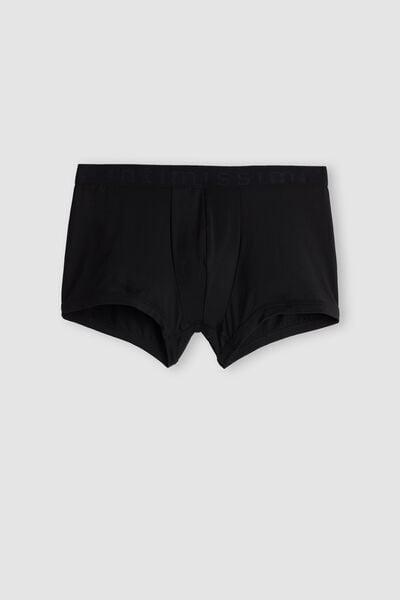 Black Elastic Boxer Shorts, , large image number 2