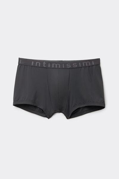 Grey Plain Boxer Shorts, , large image number 3