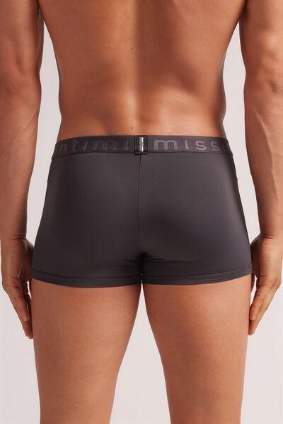 Grey Plain Boxer Shorts, , large image number 6