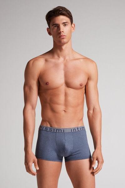 Blue Stretch Boxer Shorts, , large image number 1