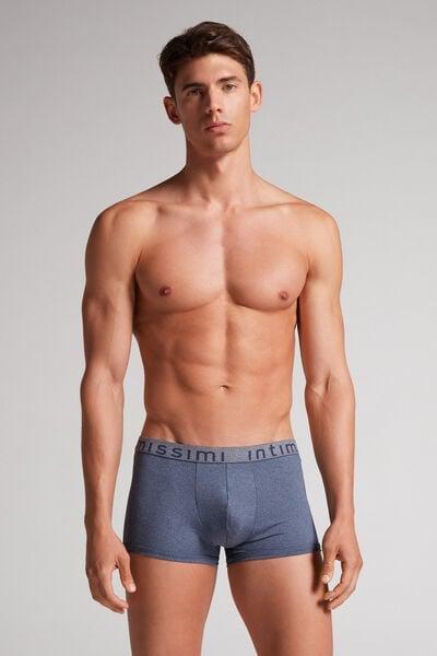 Blue Stretch Boxer Shorts, , large image number 1