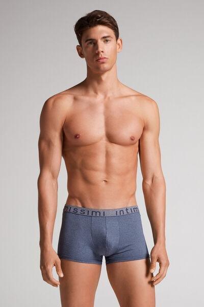 Blue Stretch Boxer Shorts, Denim Blue Blend, large image number 7