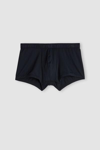 Blue  Boxer Shorts In Microfibre, , large image number 2