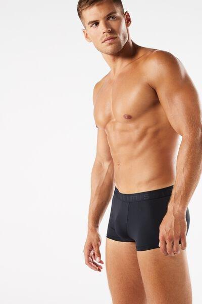 Blue  Boxer Shorts In Microfibre, , large image number 4