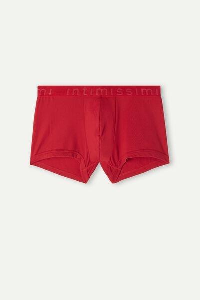 Red Boxer Shorts In Microfibre, , large image number 2