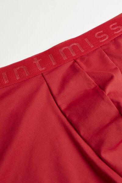 Red Boxer Shorts In Microfibre, , large image number 4