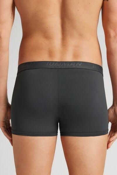 GREY Microfibre Boxers with Logo, 5601_4712, medium