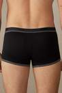 Intimissimi - Black Stretch Supima Cotton Boxer Shorts Detail