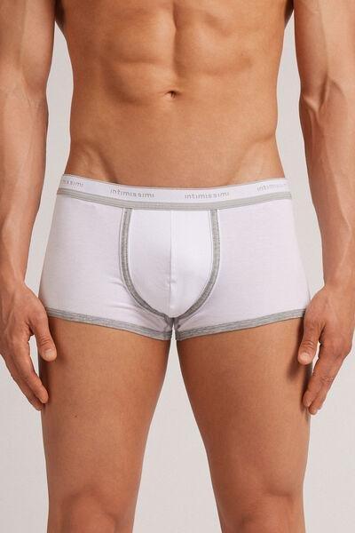 Grey Superior Cotton Boxers With Logo, , medium