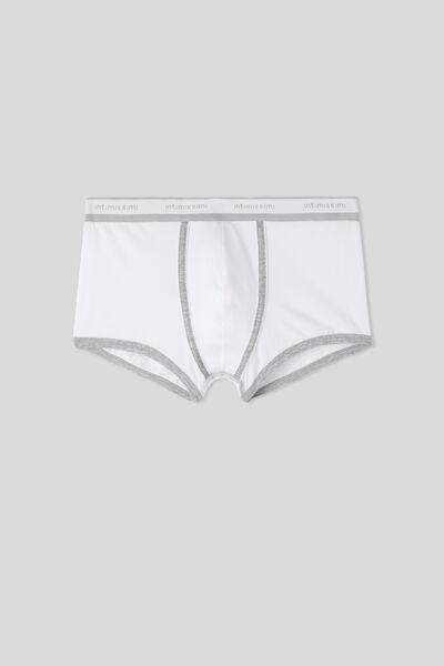 Grey Superior Cotton Boxers With Logo, , large image number 2