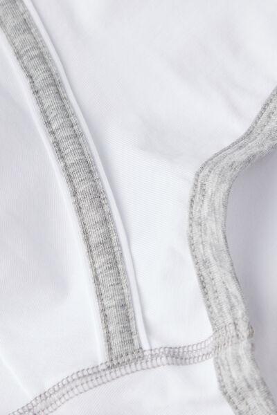 Grey Superior Cotton Boxers With Logo, , large image number 4