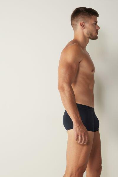 Navy Stretch Boxer Shorts, , large image number 4
