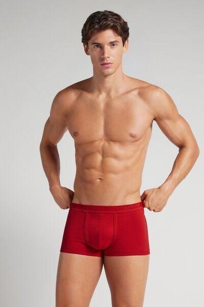 Red Embroidered Superior Cotton Boxers, Intense Red/red, large image number 0