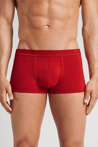 Red Embroidered Superior Cotton Boxers, Intense Red/red, large image number 1