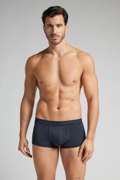 Navy Superior Cotton Boxers, Midnight Blue/midnight Blue, large image number 0