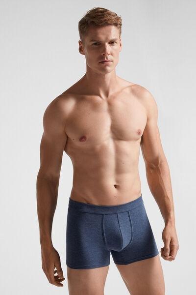 الدنيم الأزرق مزيج سوبيما؟ الملاكمون القطن "ض"اضة تناسب الرجال, Denim Blue Blend, large image number 1