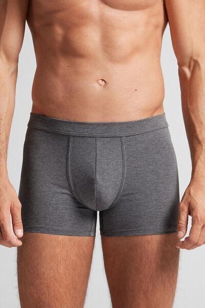 Grey Loose Fit Cotton Boxers