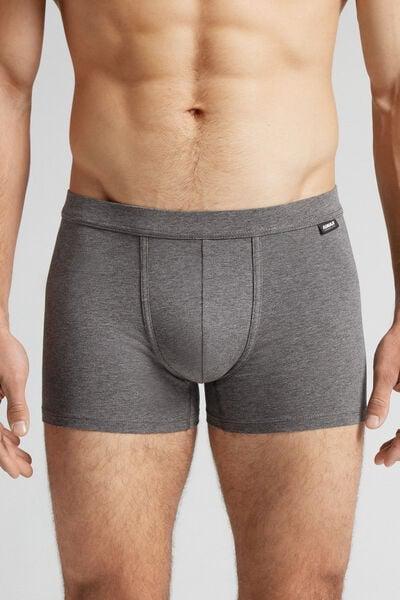 Grey The Indestructible Superior Cotton Boxers, Graphite Grey Blend, medium