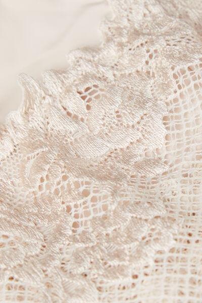 Cream Silk Pretty Flowers Knickers, , large image number 4
