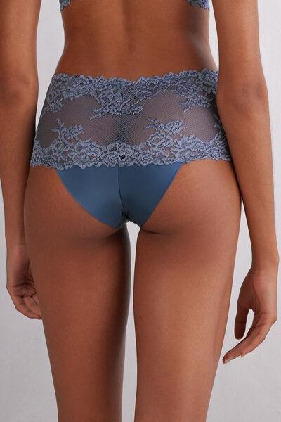 Blue Brazilian Knickers, , large image number 3