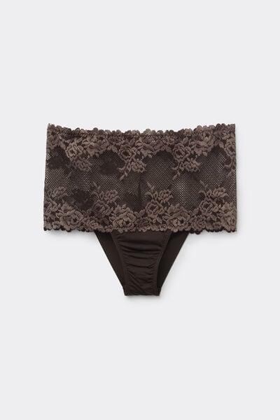 Brown Pretty Flowers French Knickers, 5601_705J, large image number 3