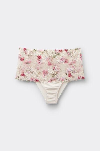 Pink Pretty Flowers Print French Knickers, 5601_057K, large image number 3