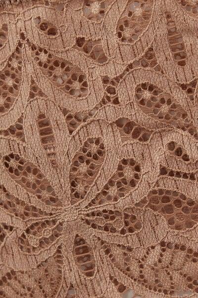 Brown High-Waisted French Knickers, Medium Beige, large image number 4