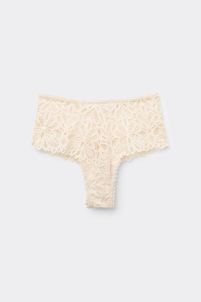 Beige High-Waisted French Knickers, 5601_865J, large image number 2