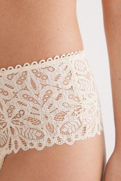 Beige High-Waisted French Knickers, 5601_865J, large image number 5