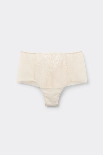 Beige Luxury Dreams Embroidered French Knickers, , large image number 2