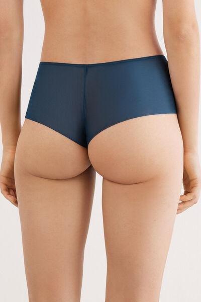 Blue Luxury Dreams Floral Embroidery French Knickers, 5601_937J, large image number 3