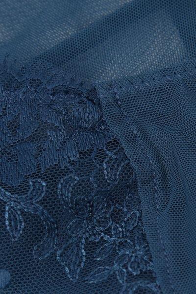 Blue Luxury Dreams Floral Embroidery French Knickers, 5601_937J, large image number 4